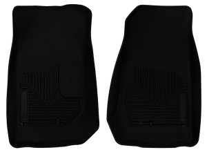 Jeep Wrangler Floor Mats - Front - Husky Liners - X-Act Contour - Black - `07-`14